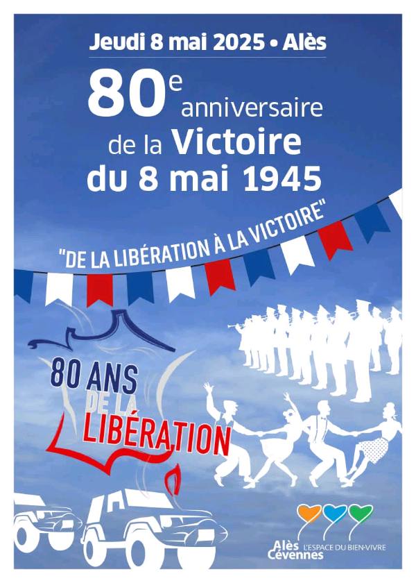 80eme anniversaire de la victoire du 8 mai 1945 exposition automobile de la libération Alès 