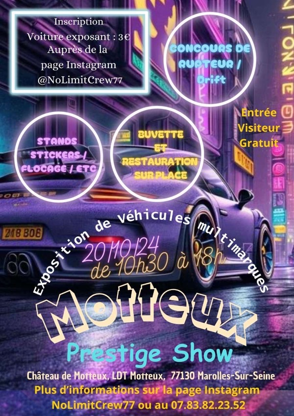 Évènement : Motteux prestige show 