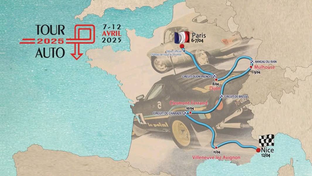 tour auto 2025 étape Villeneuve les Avignon 