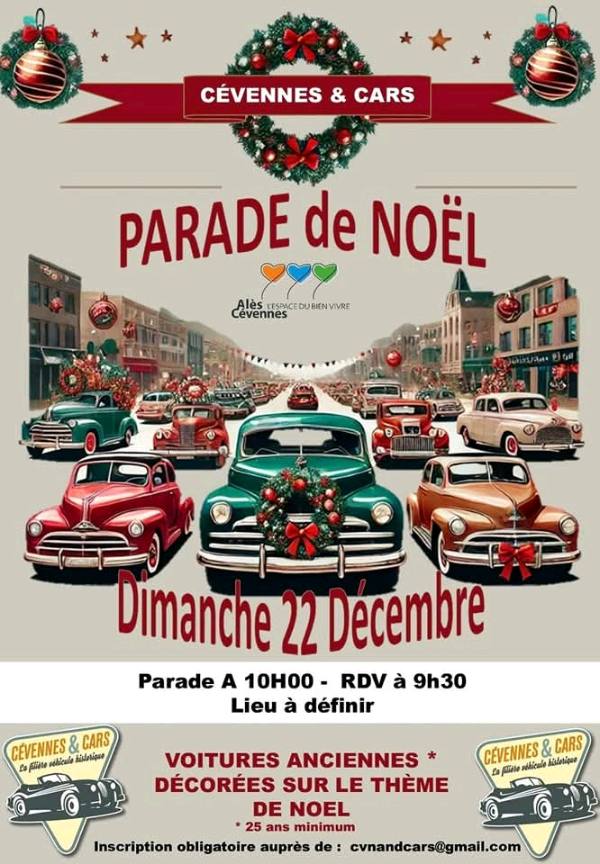 Évènement : parade de Noël cevennes and car 