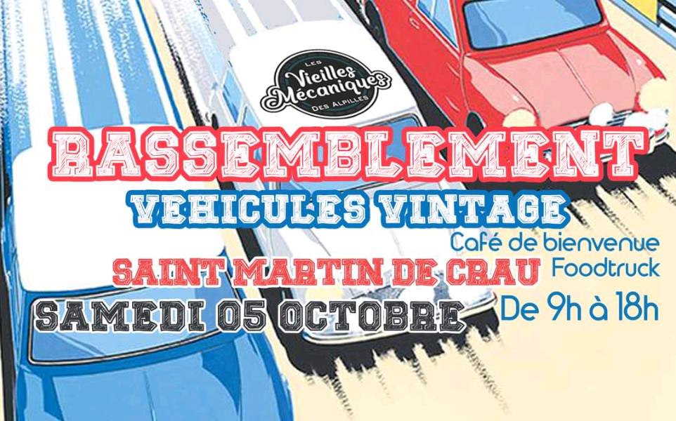 Évènement : rassemblement vehicules vintage 