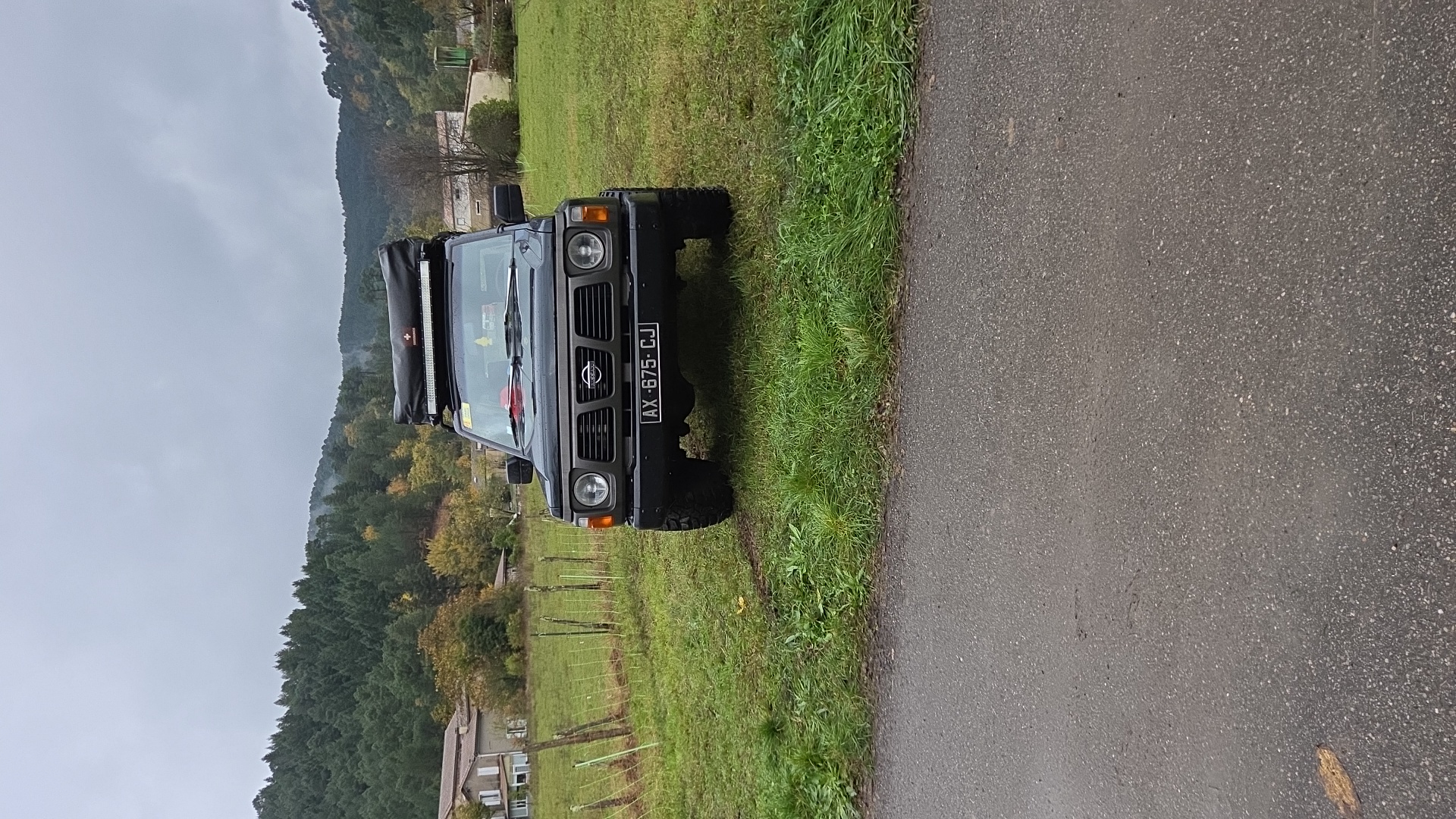 Véhicule capturé pour 4x4 en cevennes 