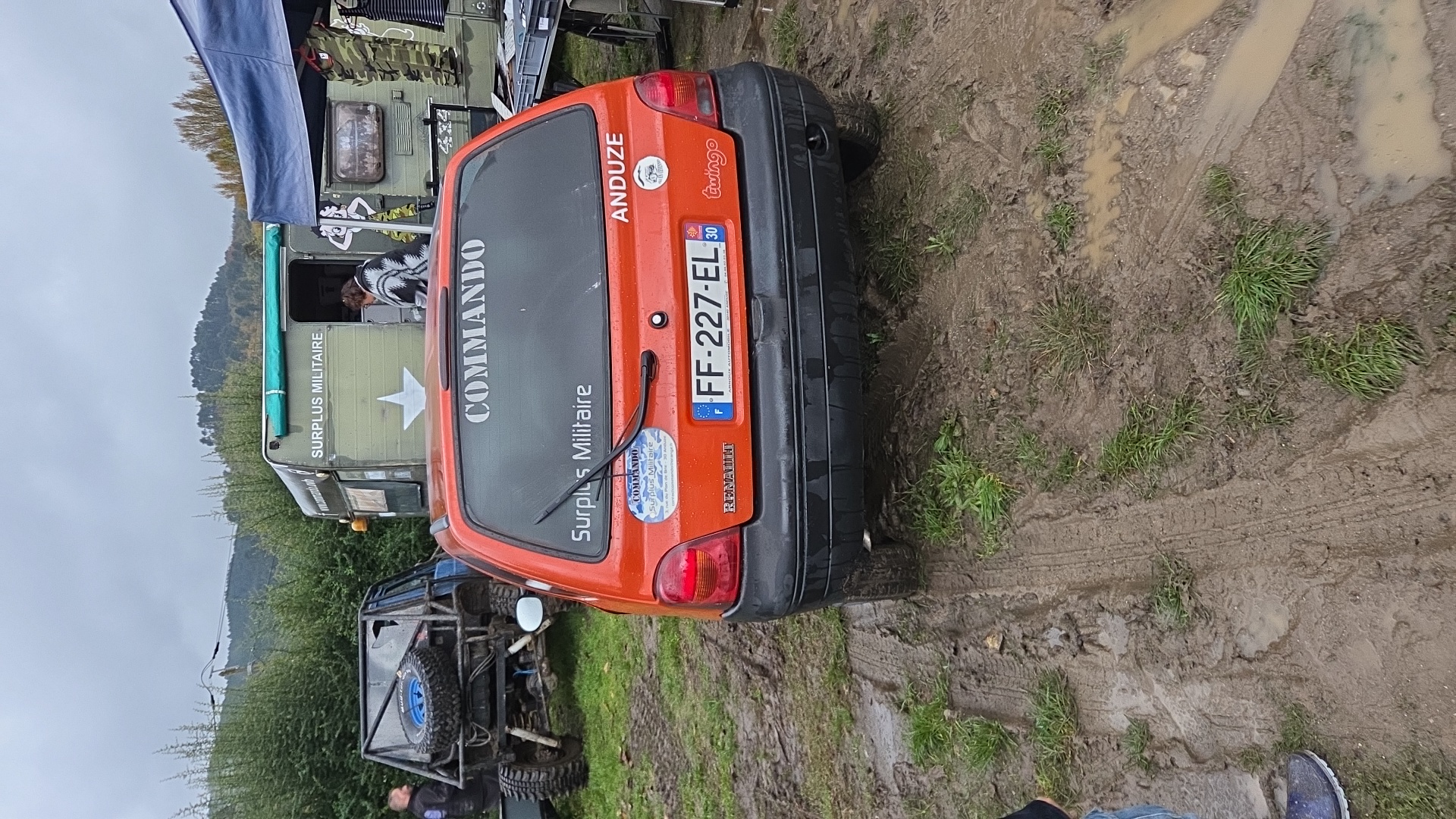 Véhicule capturé pour 4x4 en cevennes 