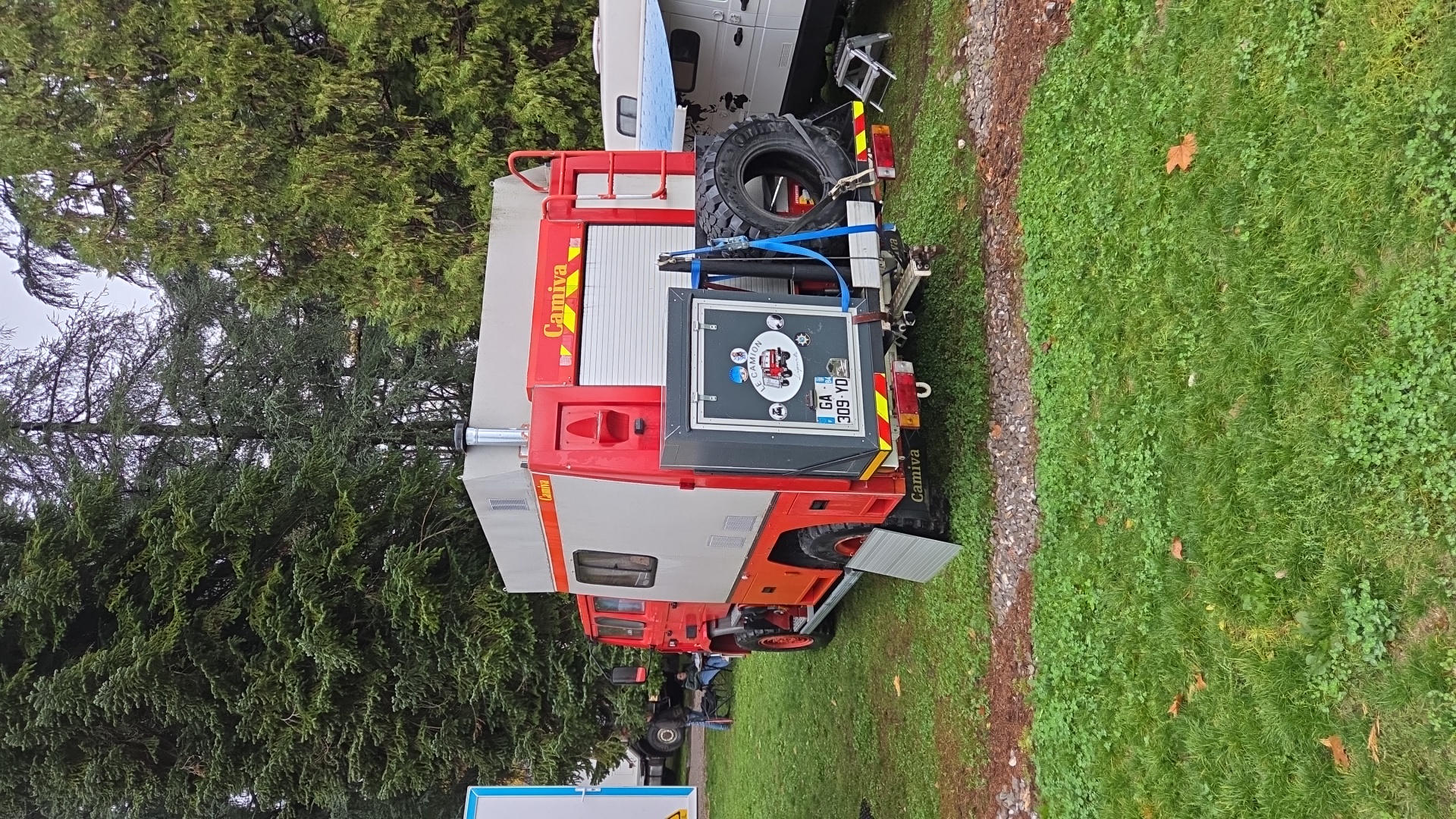 Véhicule capturé pour 4x4 en cevennes 