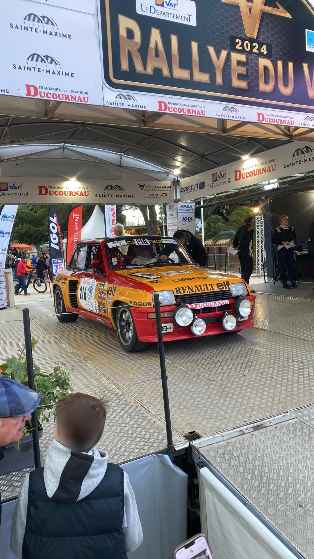 Véhicule capturé pour Rallye du var